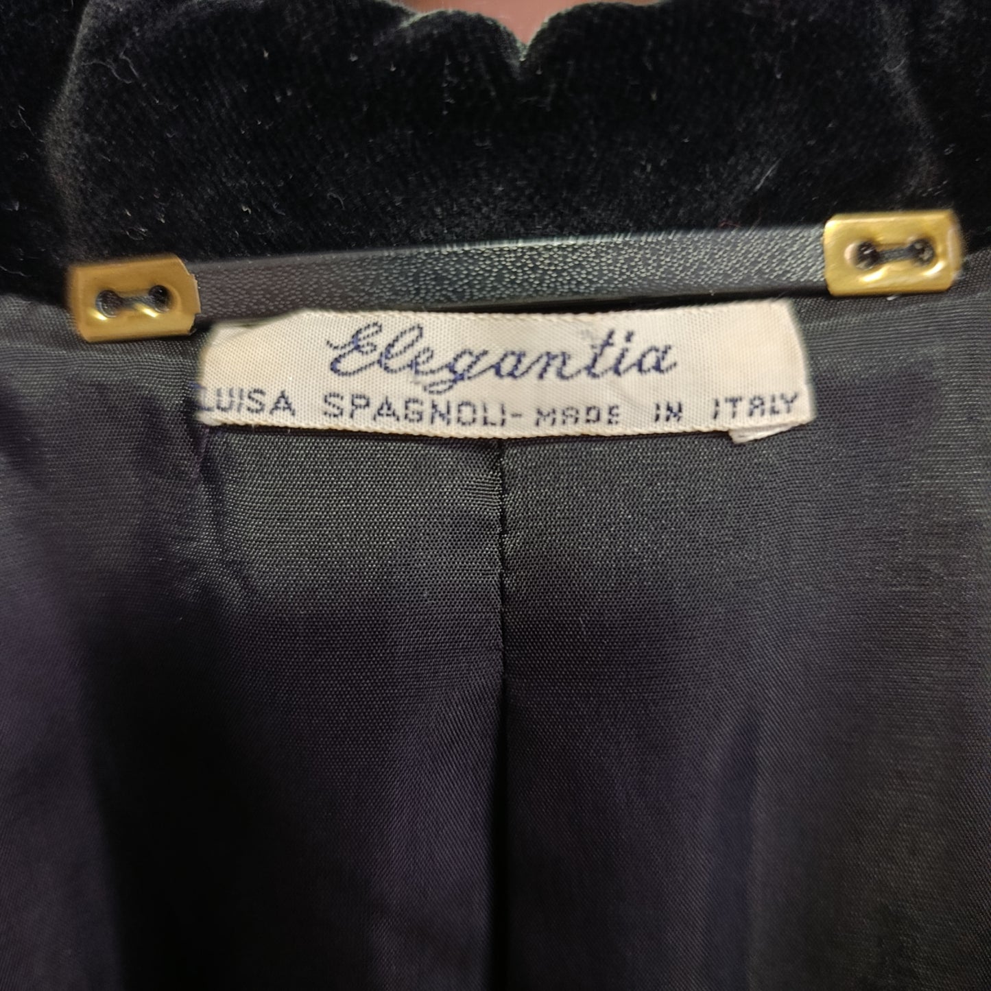 Giacca Luisa Spagnoli velluto nera tg S/M