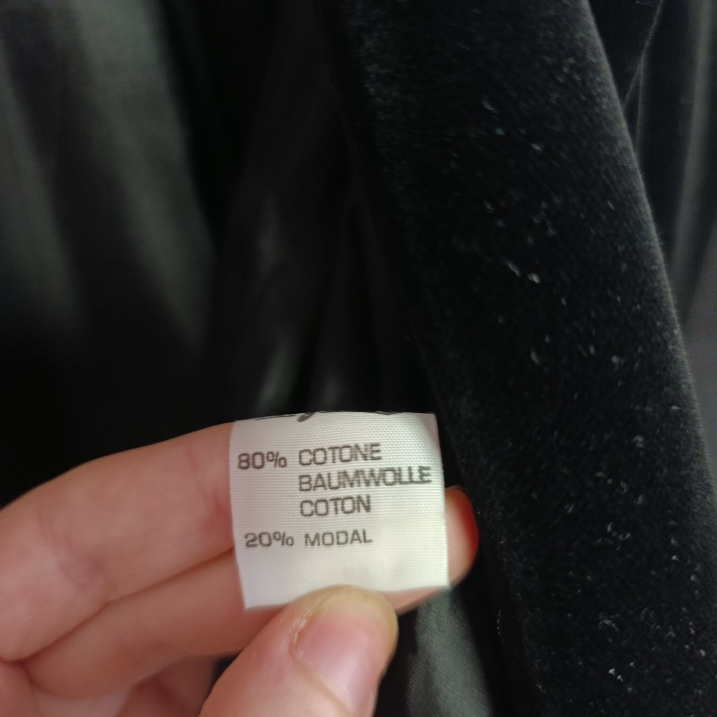 Giacca Luisa Spagnoli velluto nera tg S/M