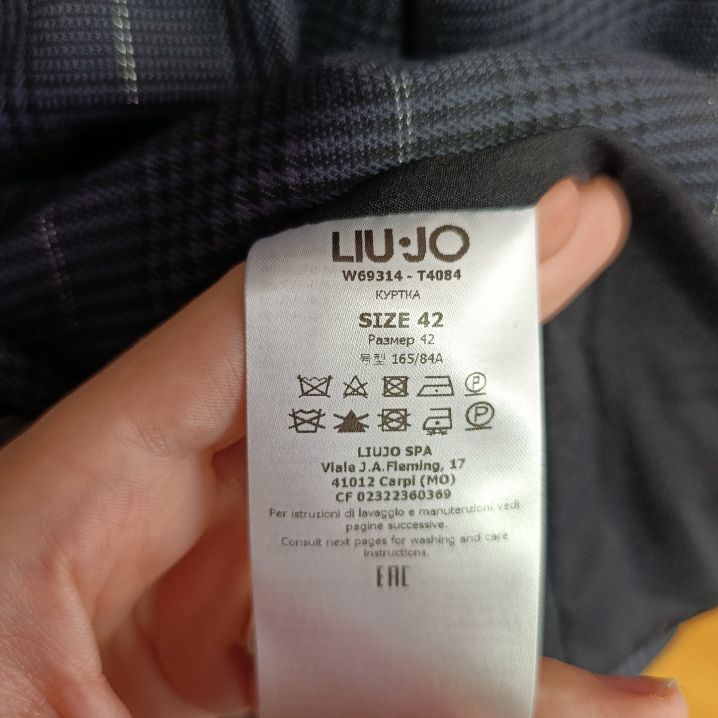 Giacca Liu Jo antracite e lurex tg 42