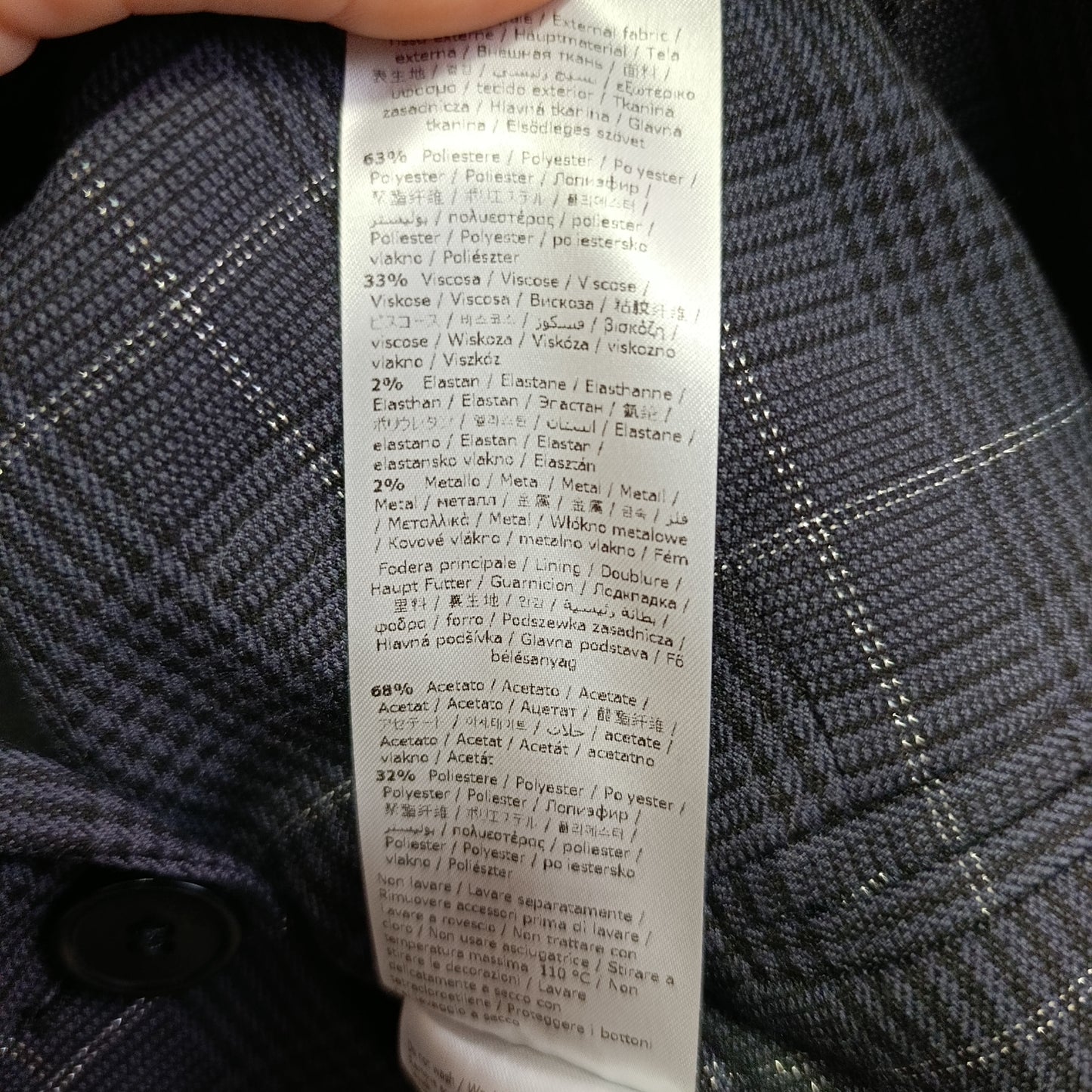 Giacca Liu Jo antracite e lurex tg 42