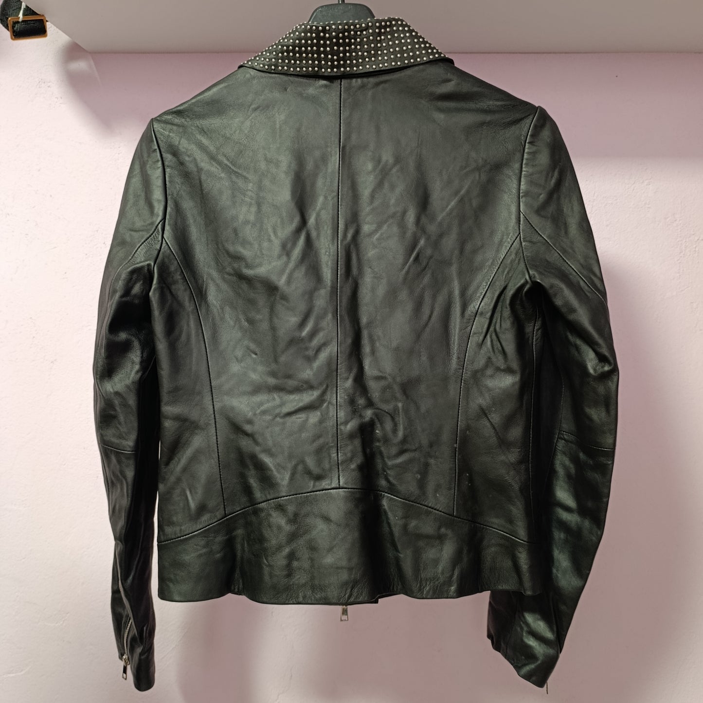 Giacca pelle Liu Jo con borchiette sul colletto tg 42