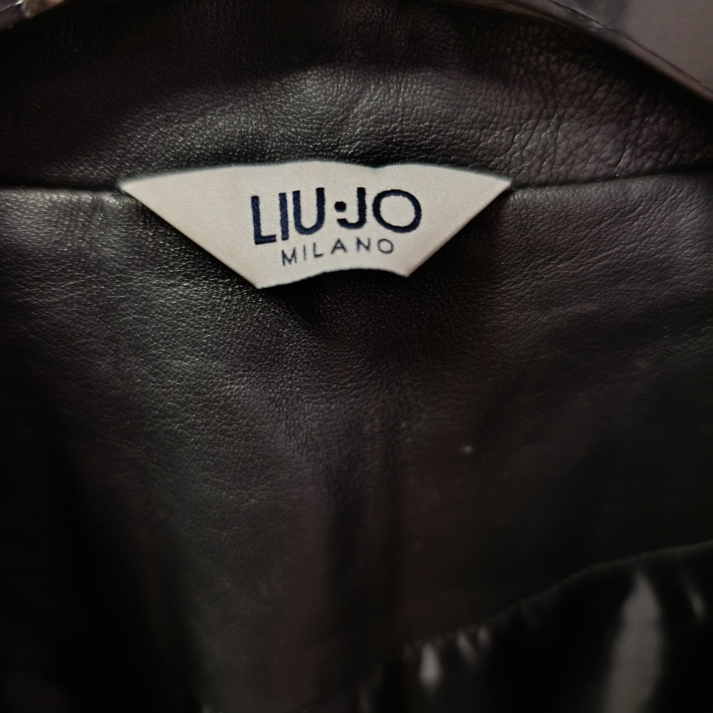 Giacca pelle Liu Jo con borchiette sul colletto tg 42