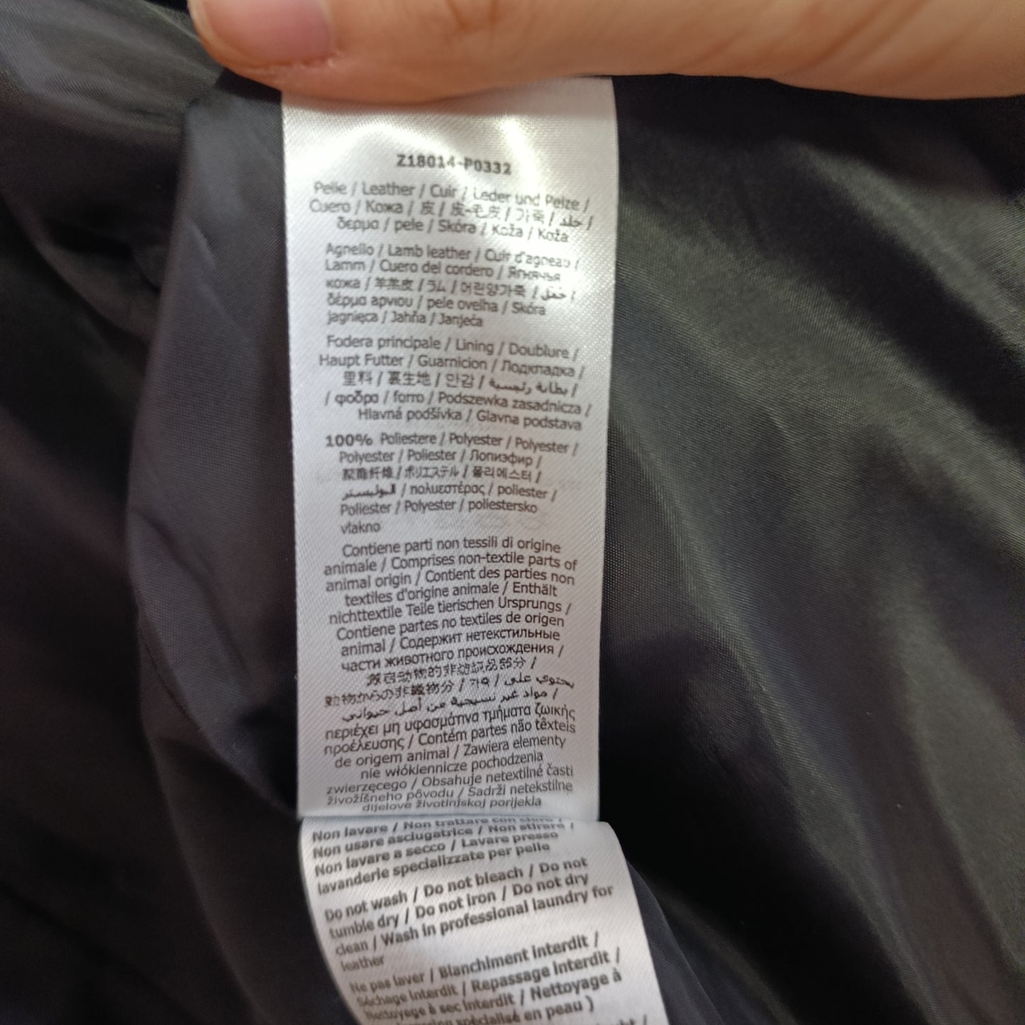 Giacca pelle Liu Jo con borchiette sul colletto tg 42