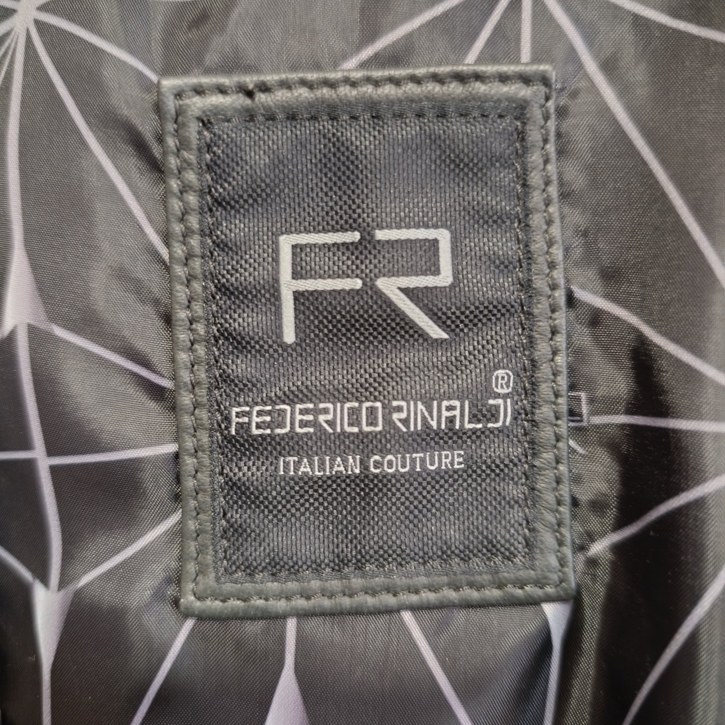 Giacca Federico Rinaldi pelle con borchie tg 42