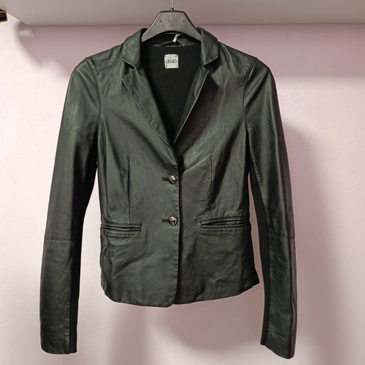 Giacca pelle e tessuto Liu Jo tg 42