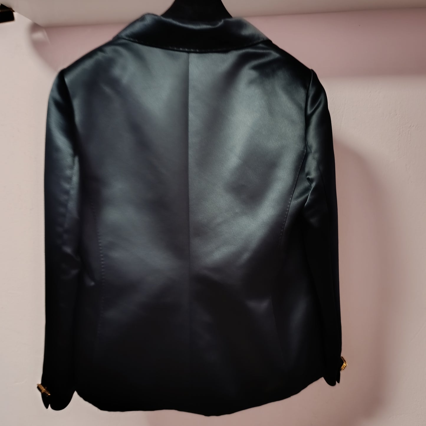 Blazer signorile blu lucido Clips tg 48