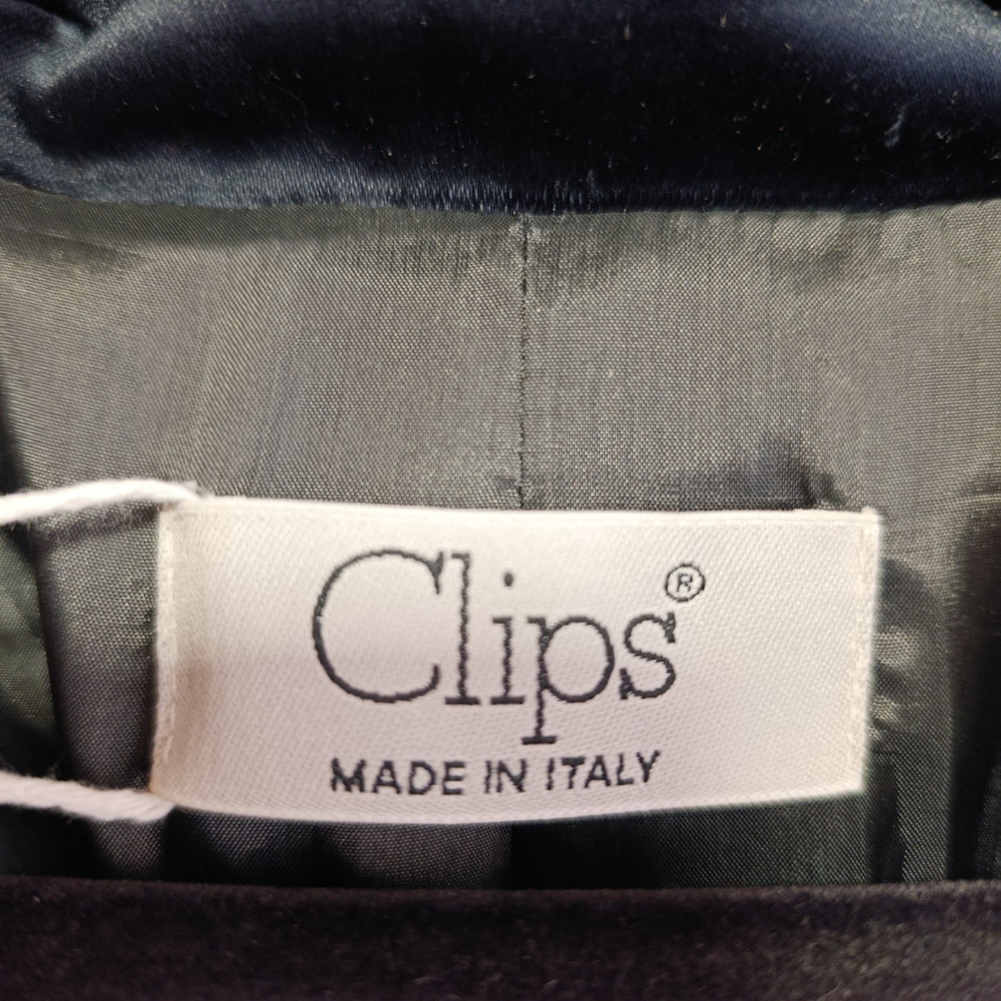 Blazer signorile blu lucido Clips tg 48