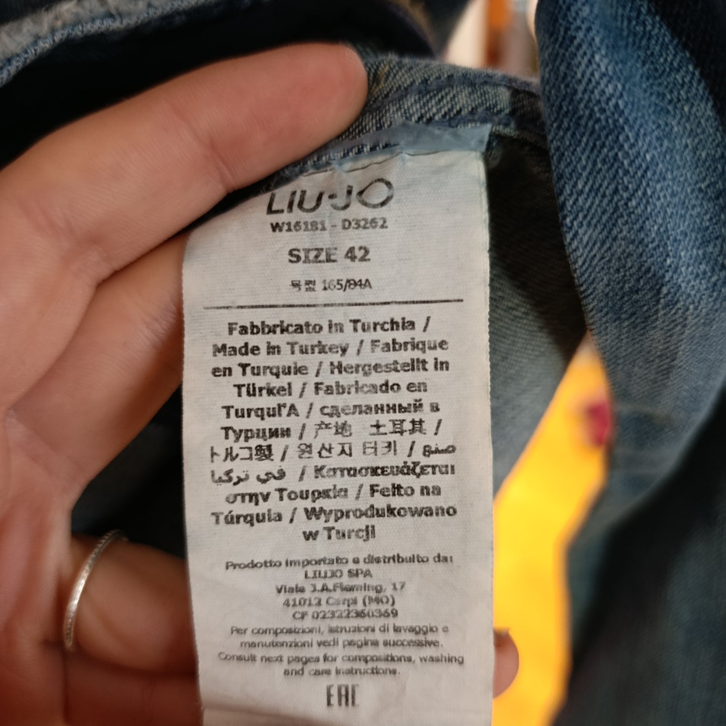 Giacca jeans Liu Jo con ricami tg 42