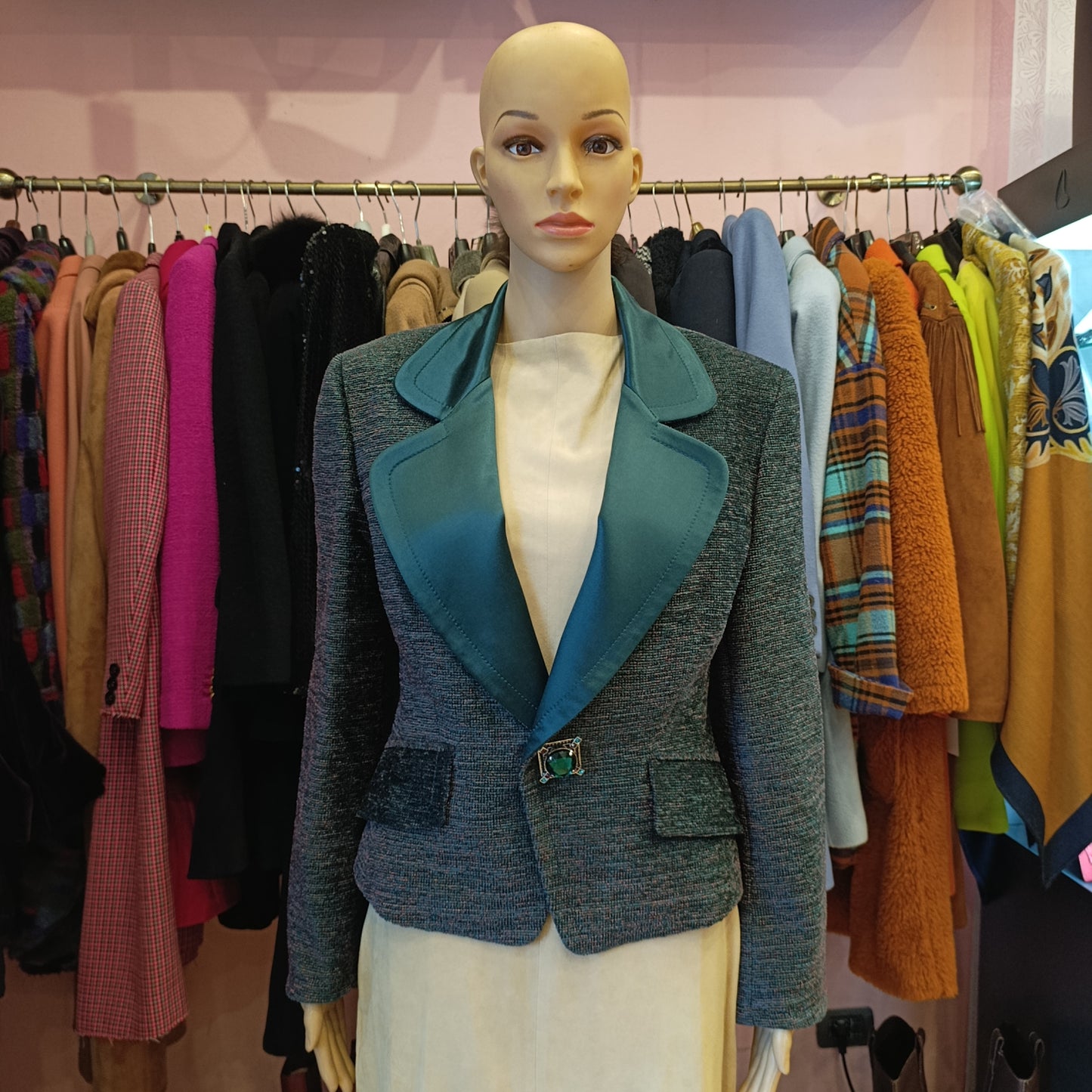 Blazer vintage Gianfranco Ferrè verde tg 42