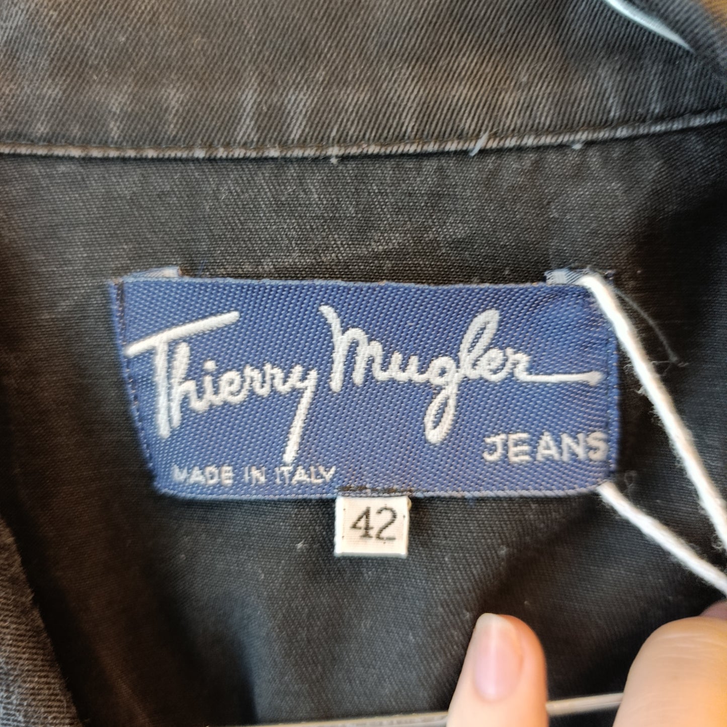 Abito Thierry Mugler denim antracite tg 42