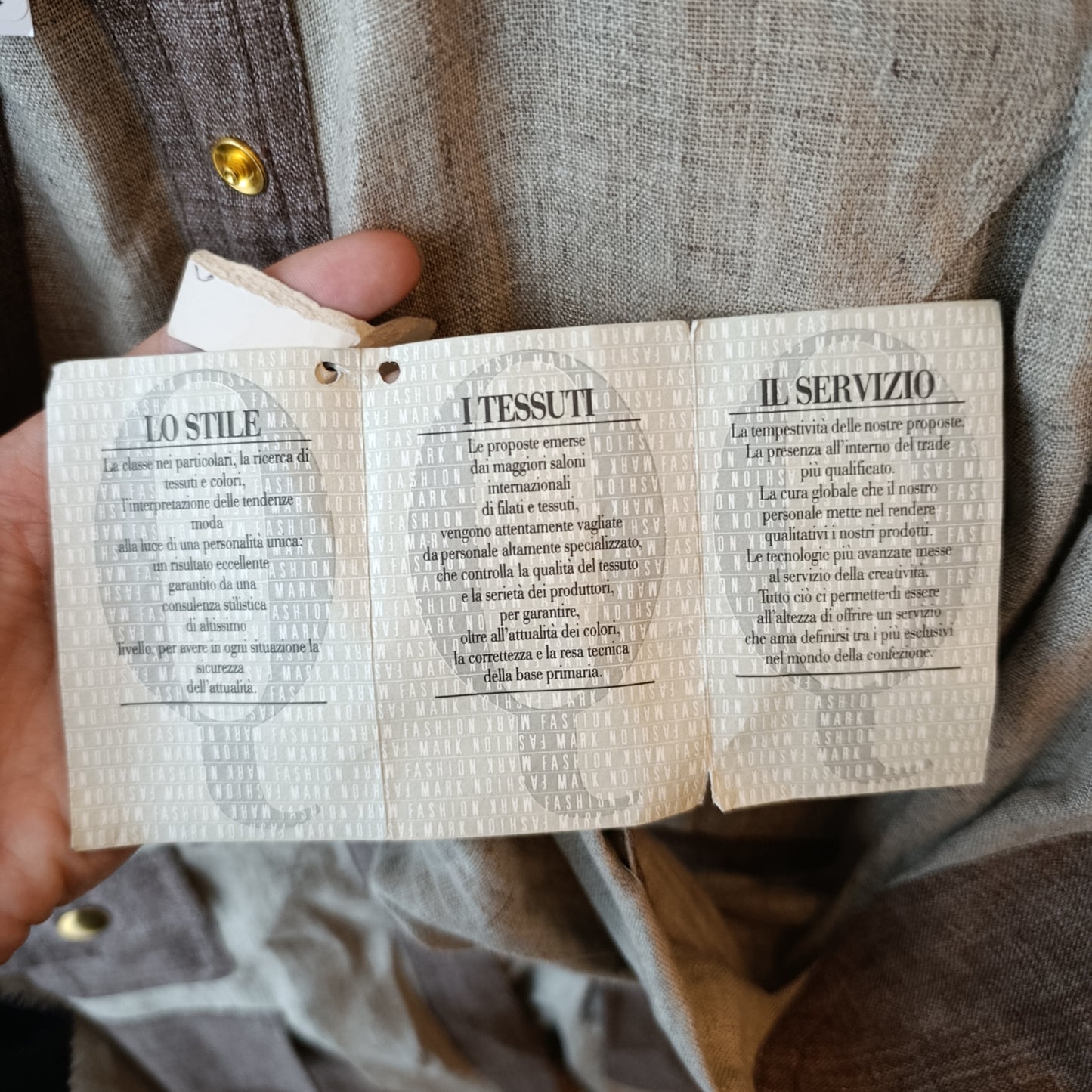 Camicia C'est Commeca/ Moschino beige tg 42 vintage