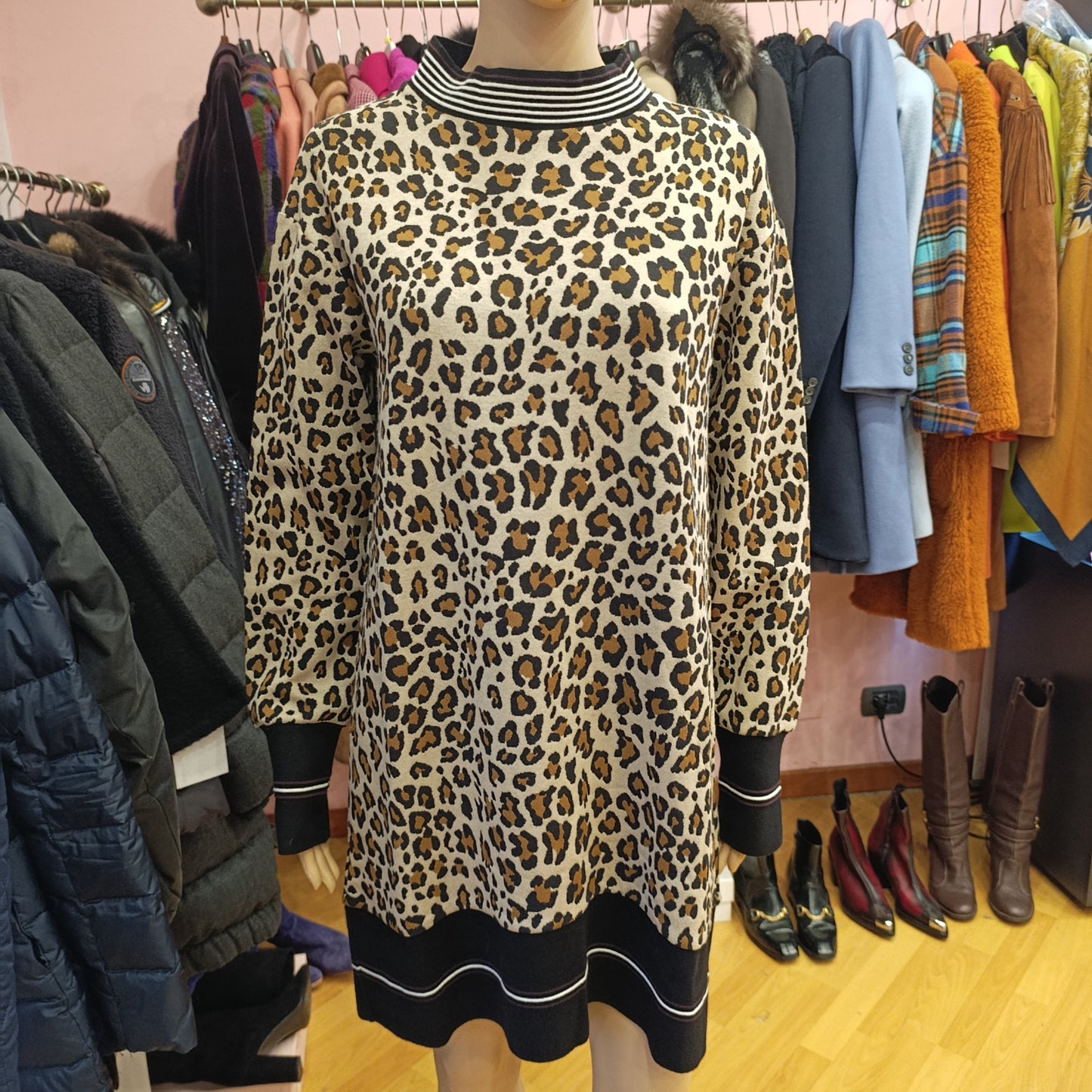 Abito Pinko leopardato tg M