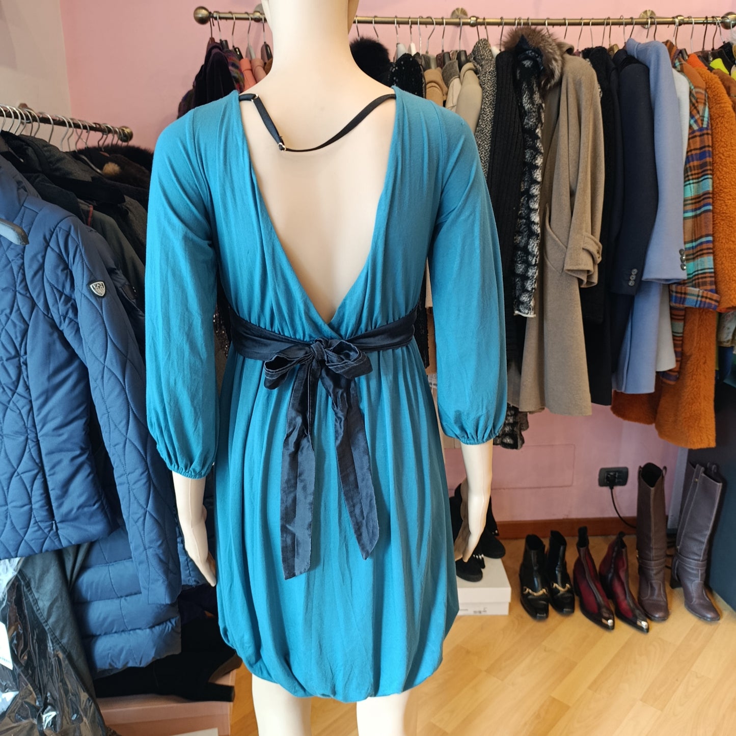 Abito verde Elisabetta Franchi tg 40