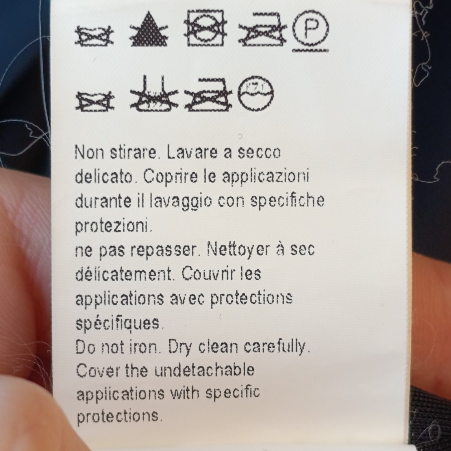 Abito nero monospalla Pinko strass tg M