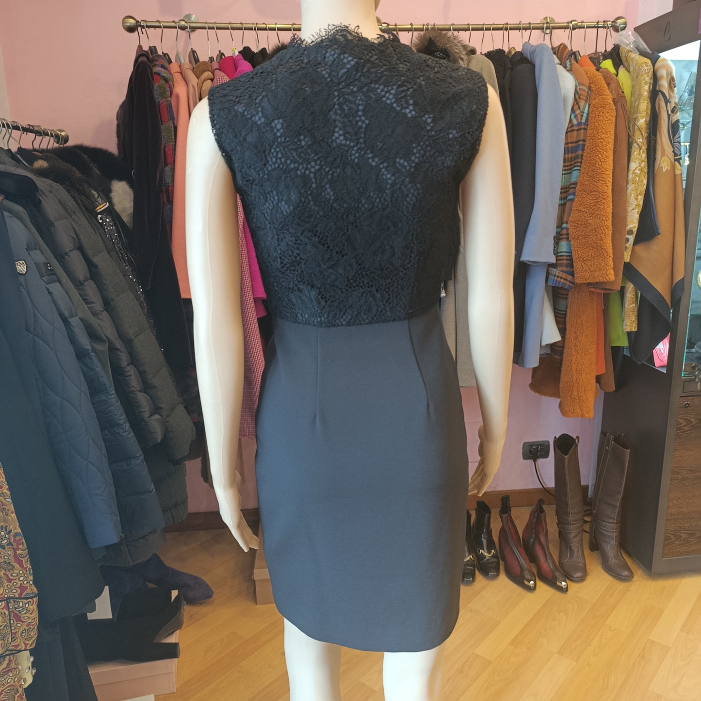 Abito nero pizzo Marciano tg XXS