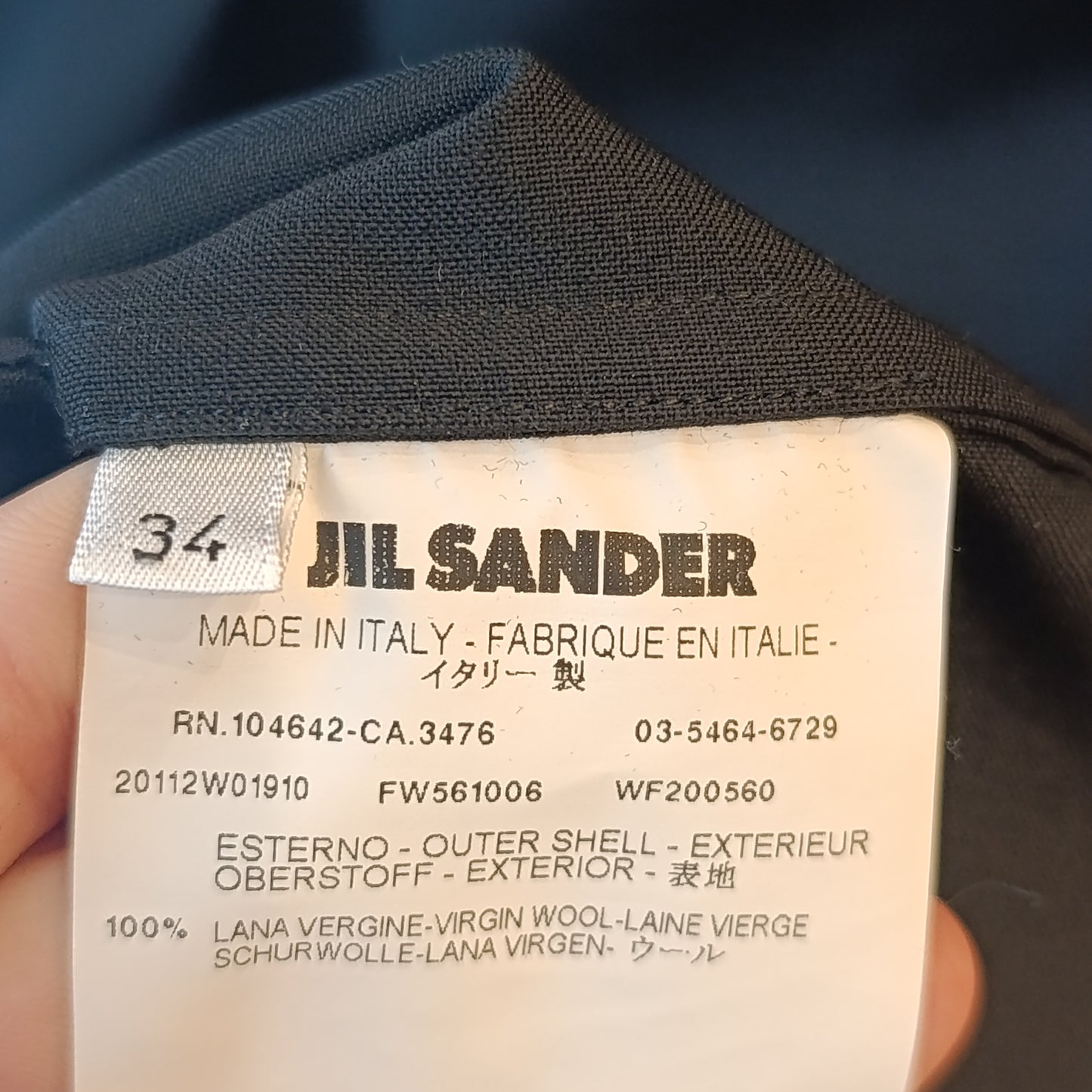 Abito nero Jilsander tg 34 fr