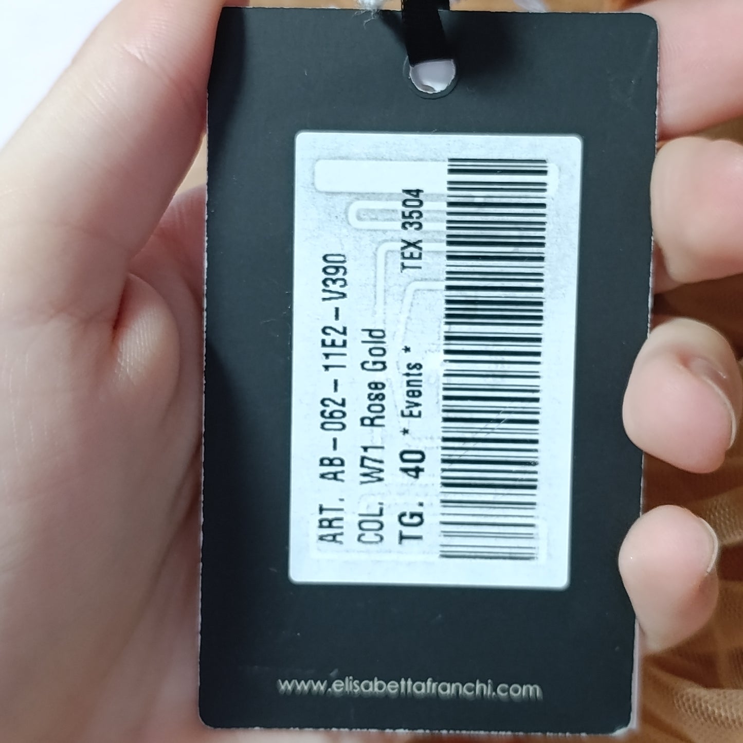 Abito Elisabetta Franchi cipria tg 40