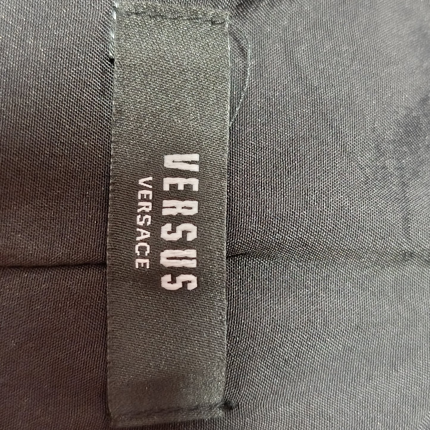 Abito nero pelle Gianni Versace tg 40