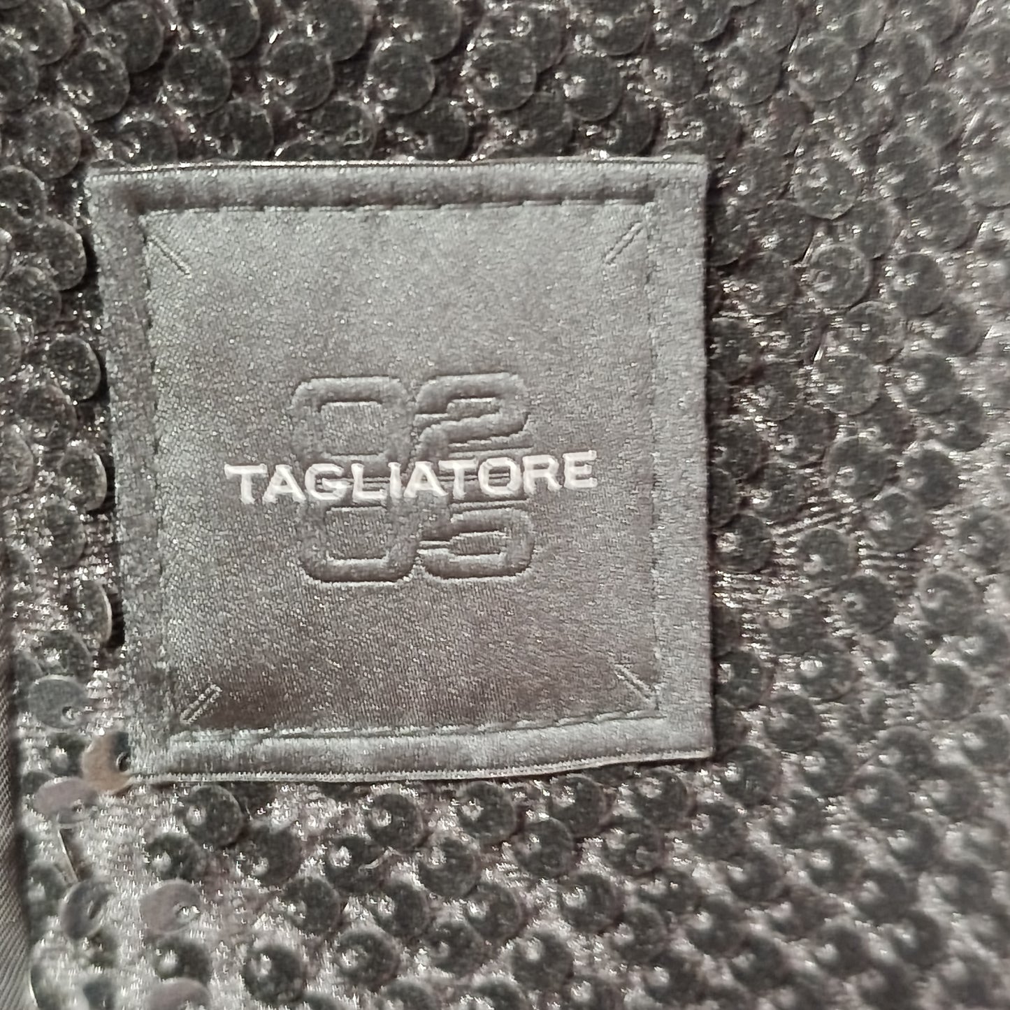 Cappotto nero paillettes Tagliatore tg 46 ridotto