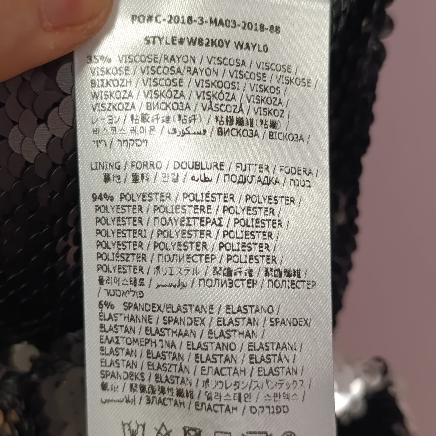 Mini abito paillettes Guess tg S