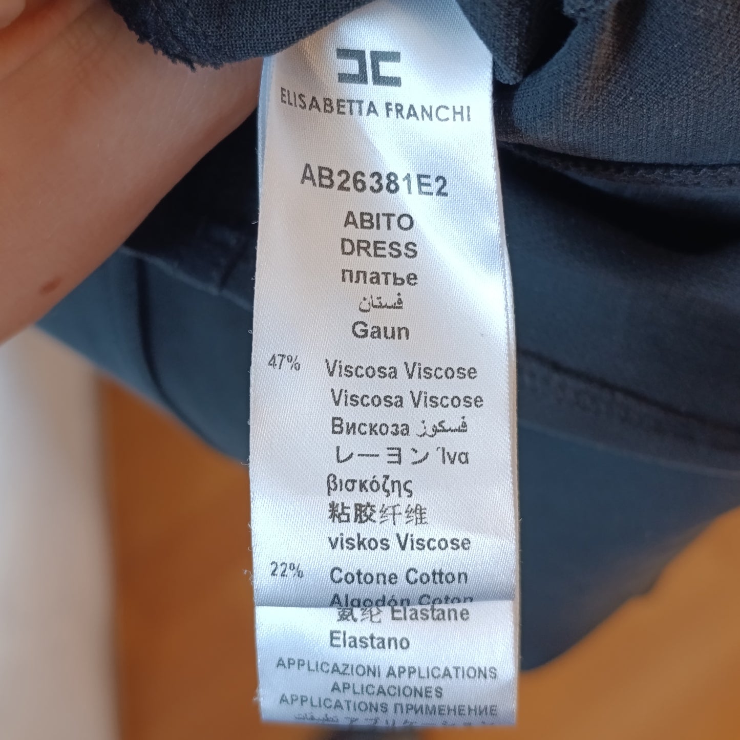 Abito Elisabetta Franchi nero tg XS/S