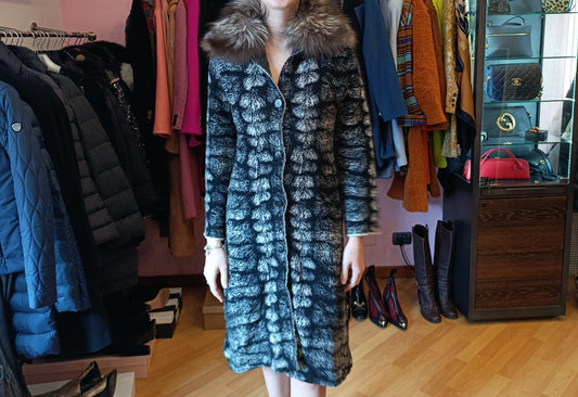 Cappotto grigio/nero Roberto Cavalli tg 44