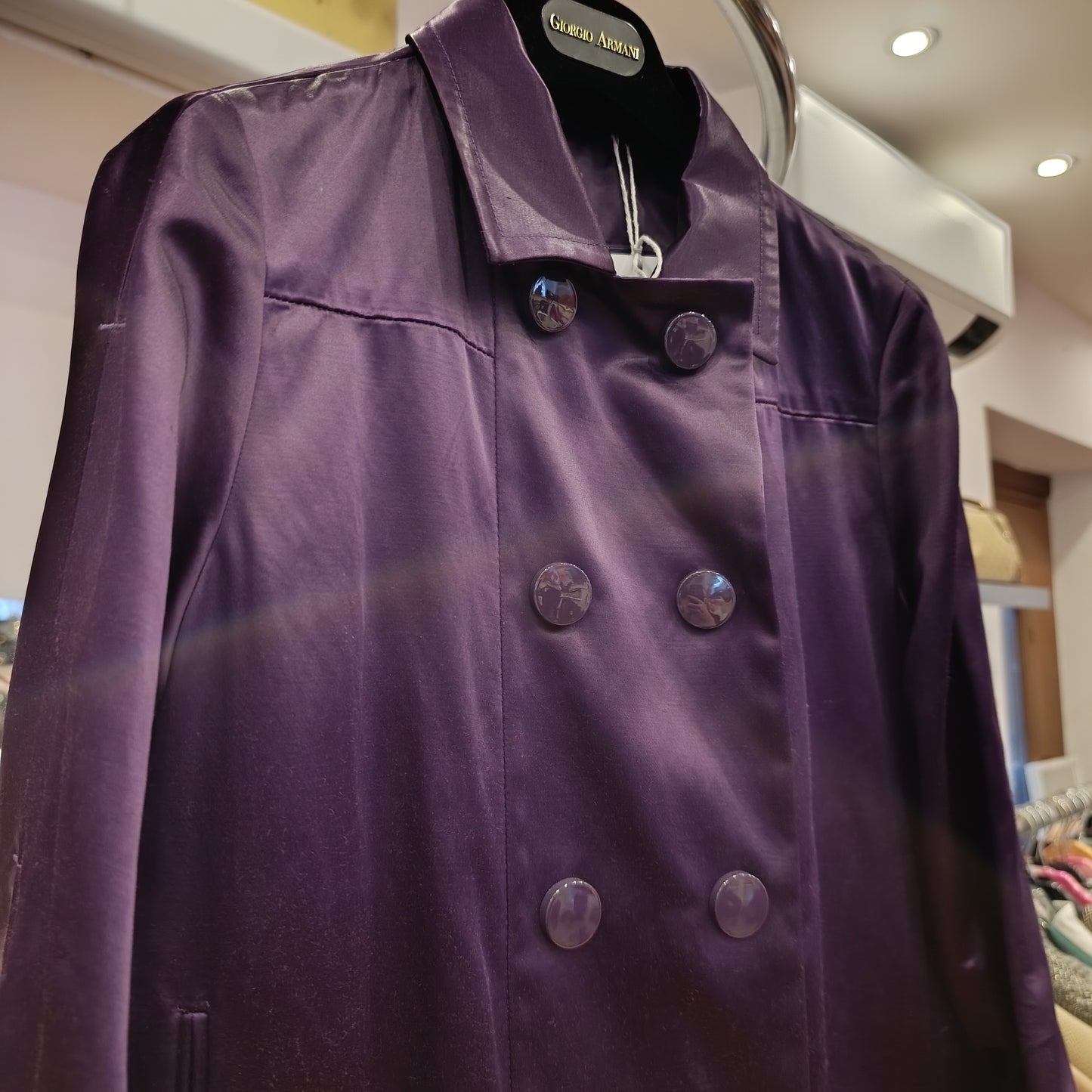 Cappotto/Trench Pirelli viola tg 40