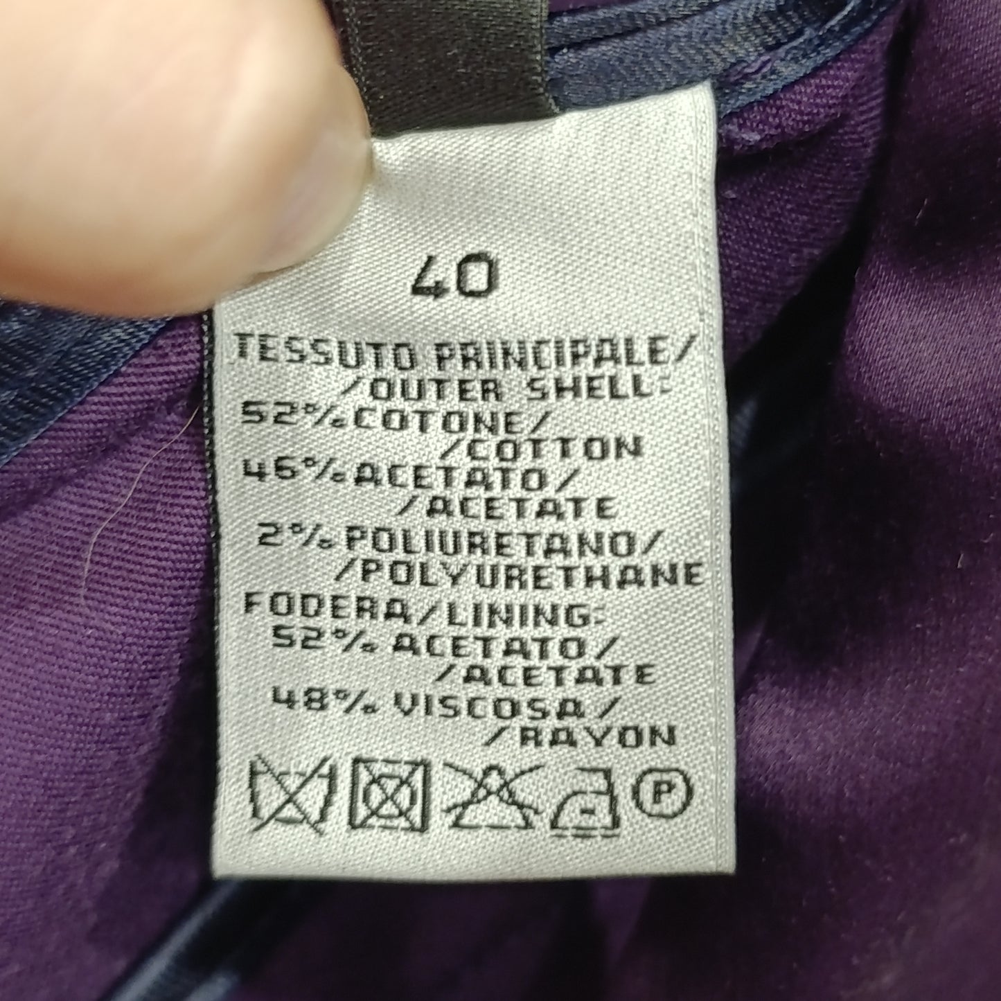 Cappotto/Trench Pirelli viola tg 40