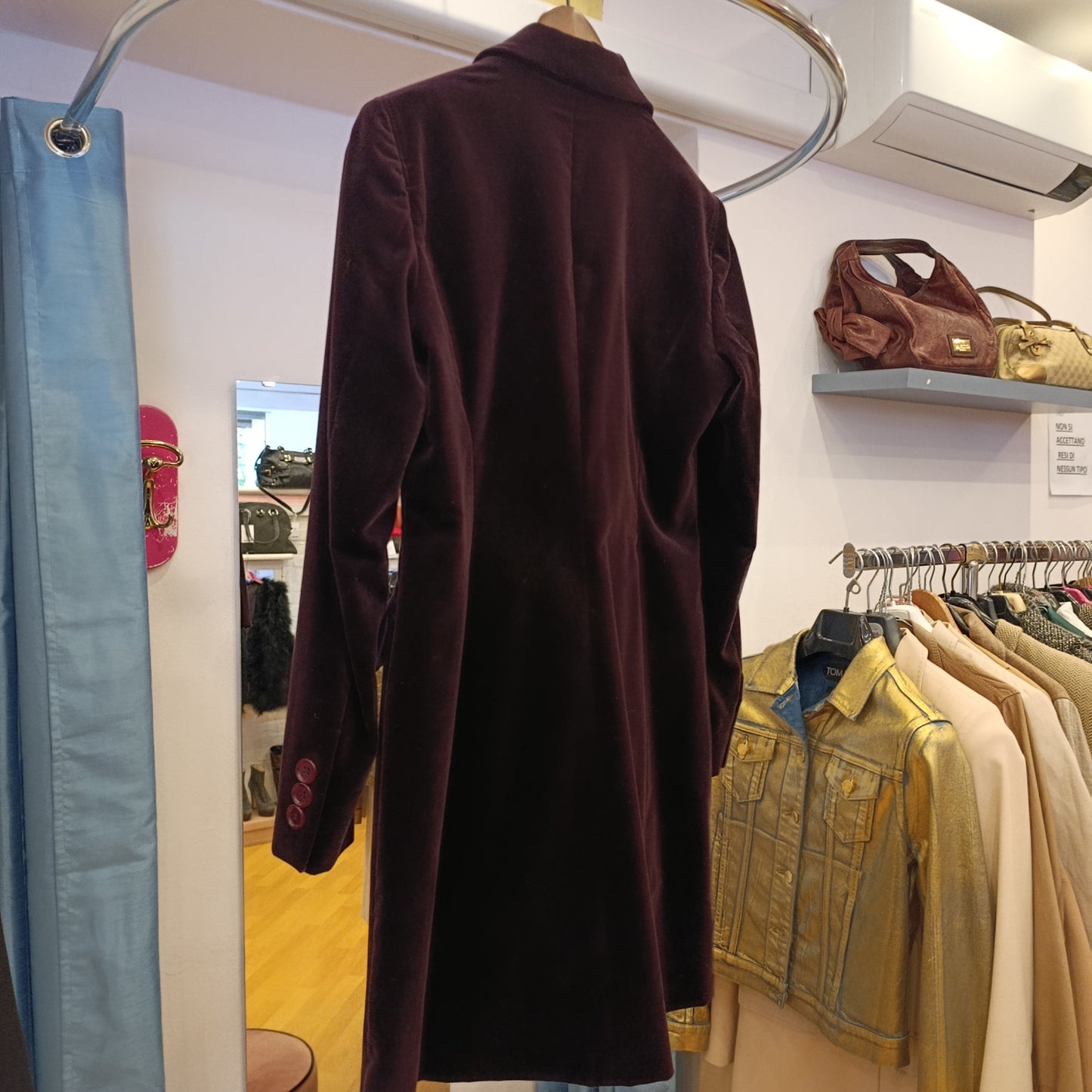 Cappotto Aspesi tg 42 vinaccia
