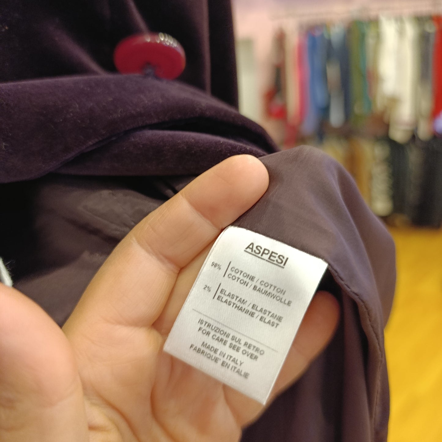 Cappotto Aspesi tg 42 vinaccia