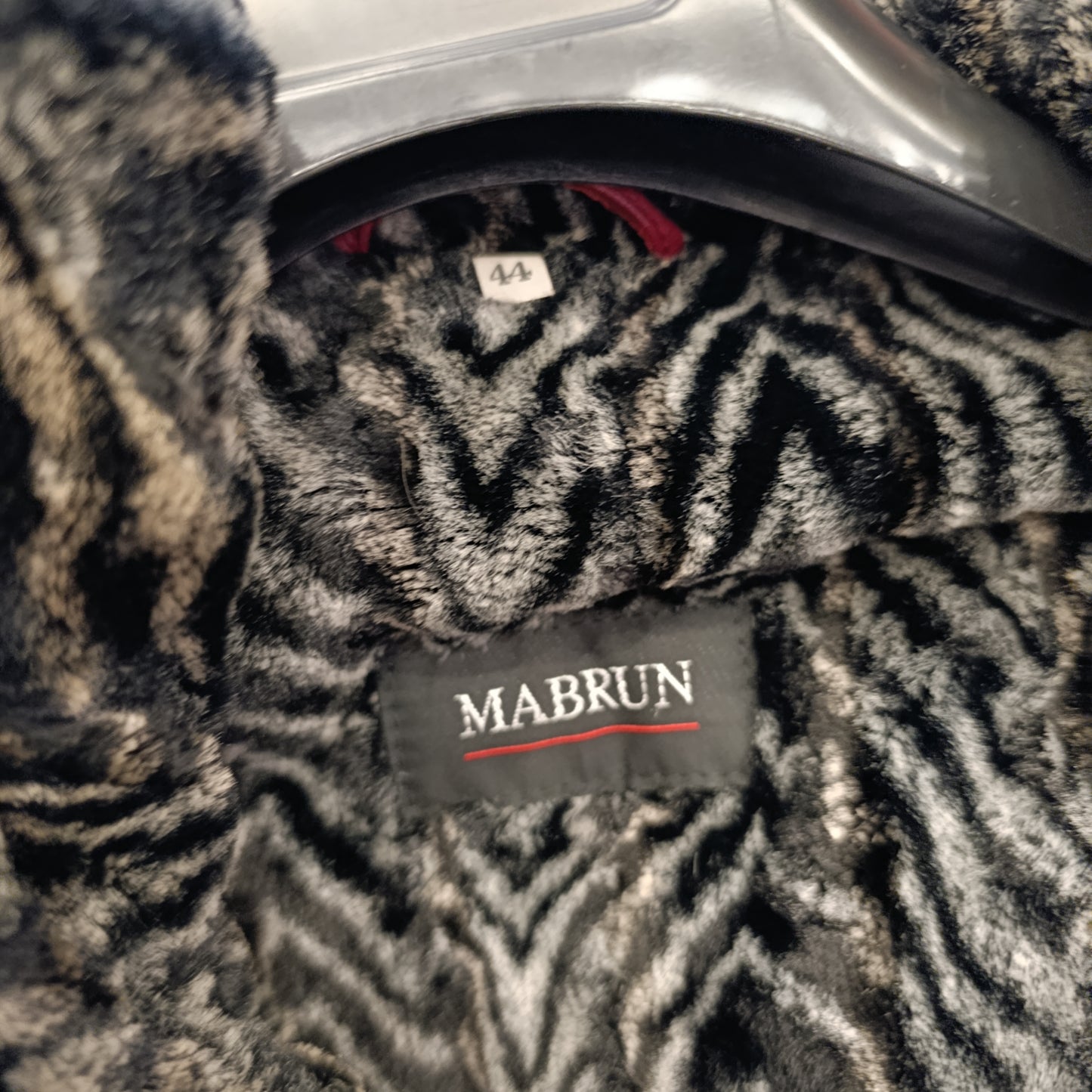 Giubbotto Mabrun pelle tg 44 con inserto