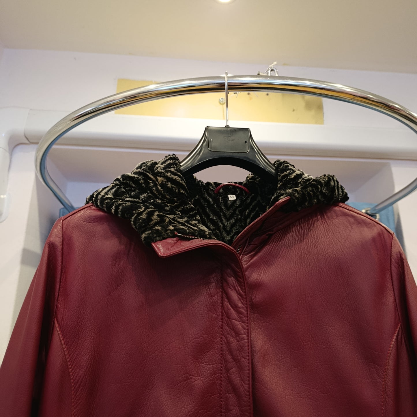 Giubbotto Mabrun pelle tg 44 con inserto