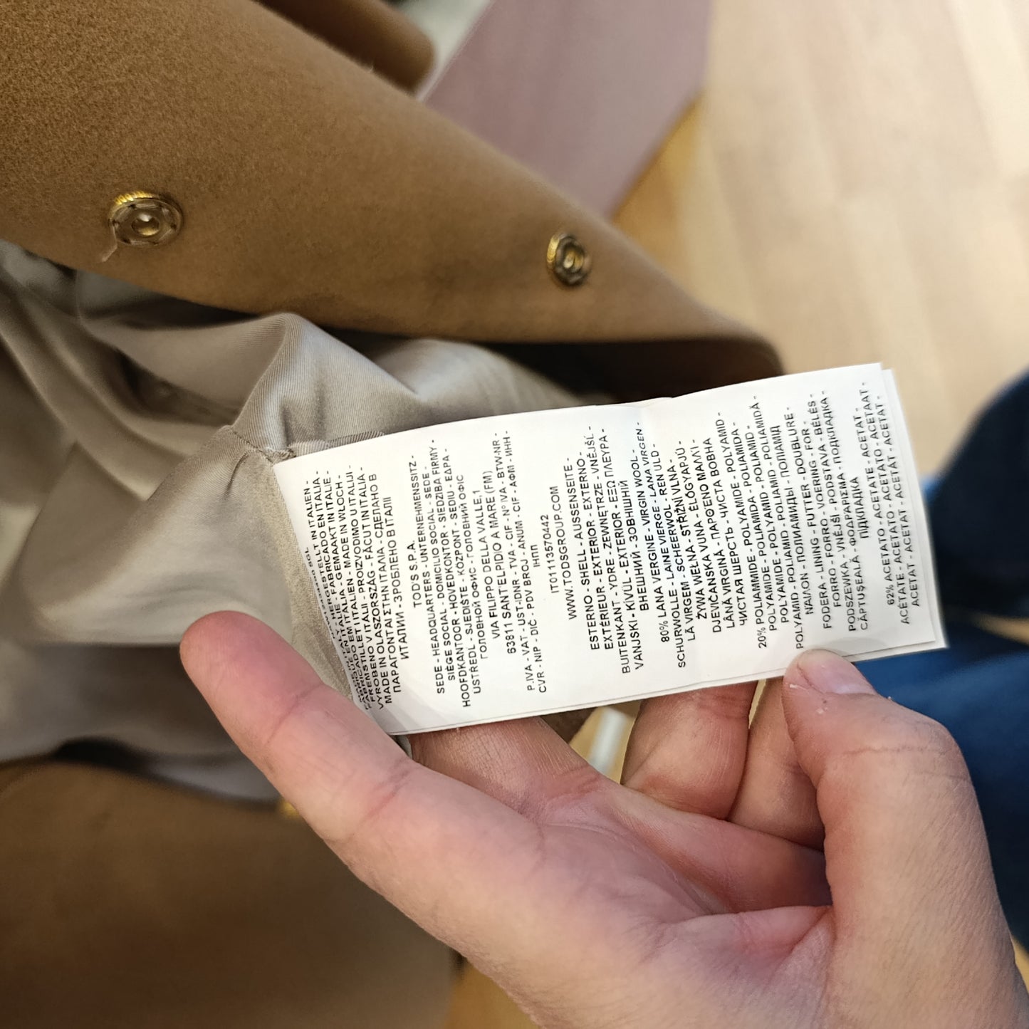 Cappotto Fay corto tg S