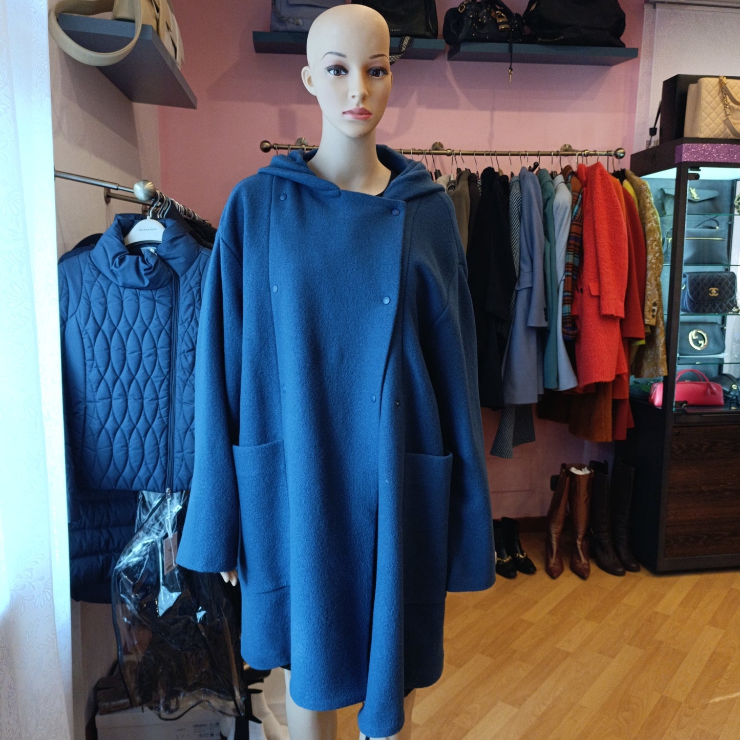 Cappotto Aspesi blu tg L