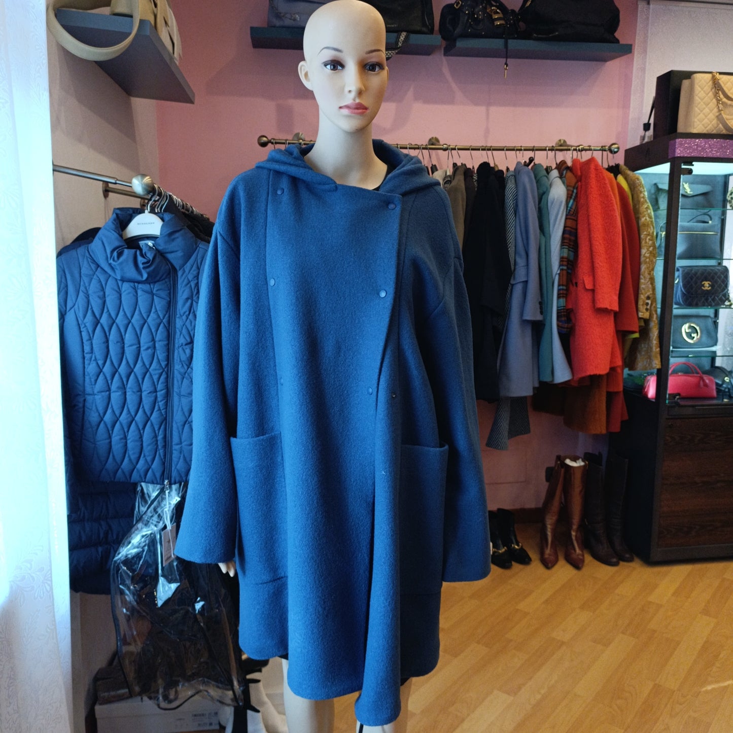Cappotto Aspesi blu tg L