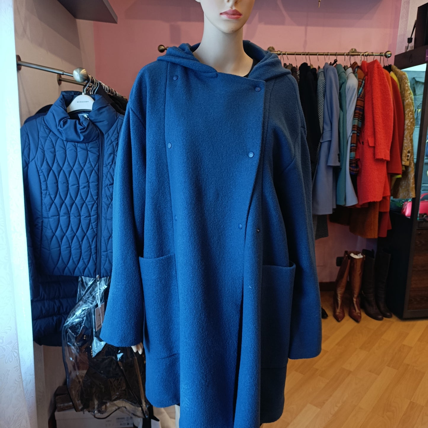 Cappotto Aspesi blu tg L