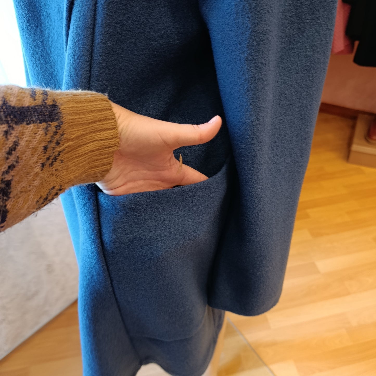 Cappotto Aspesi blu tg L