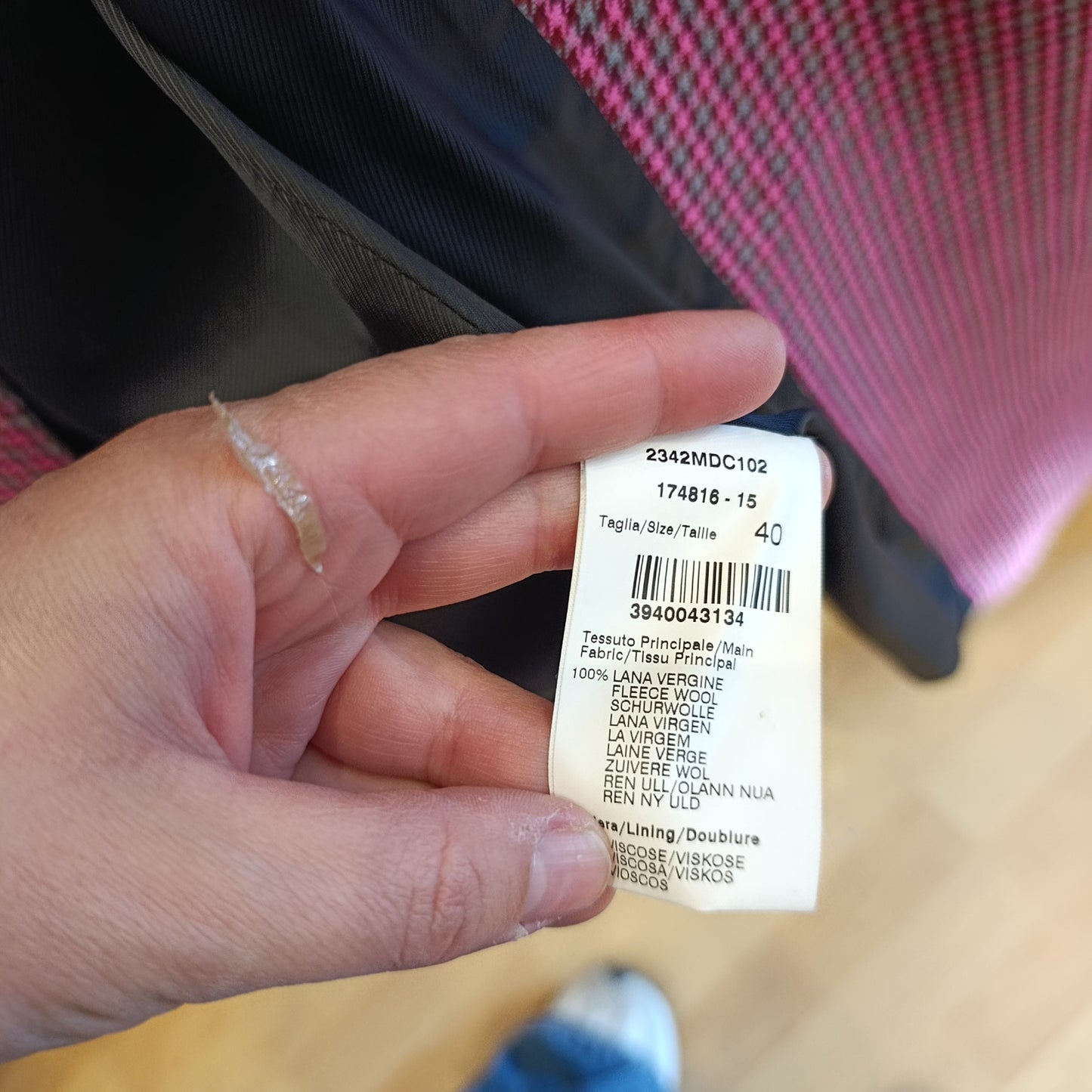 Cappotto MsGm quadretti tg 40 over