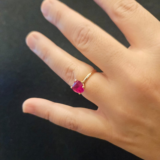 Anello Dodo cuore mis 16