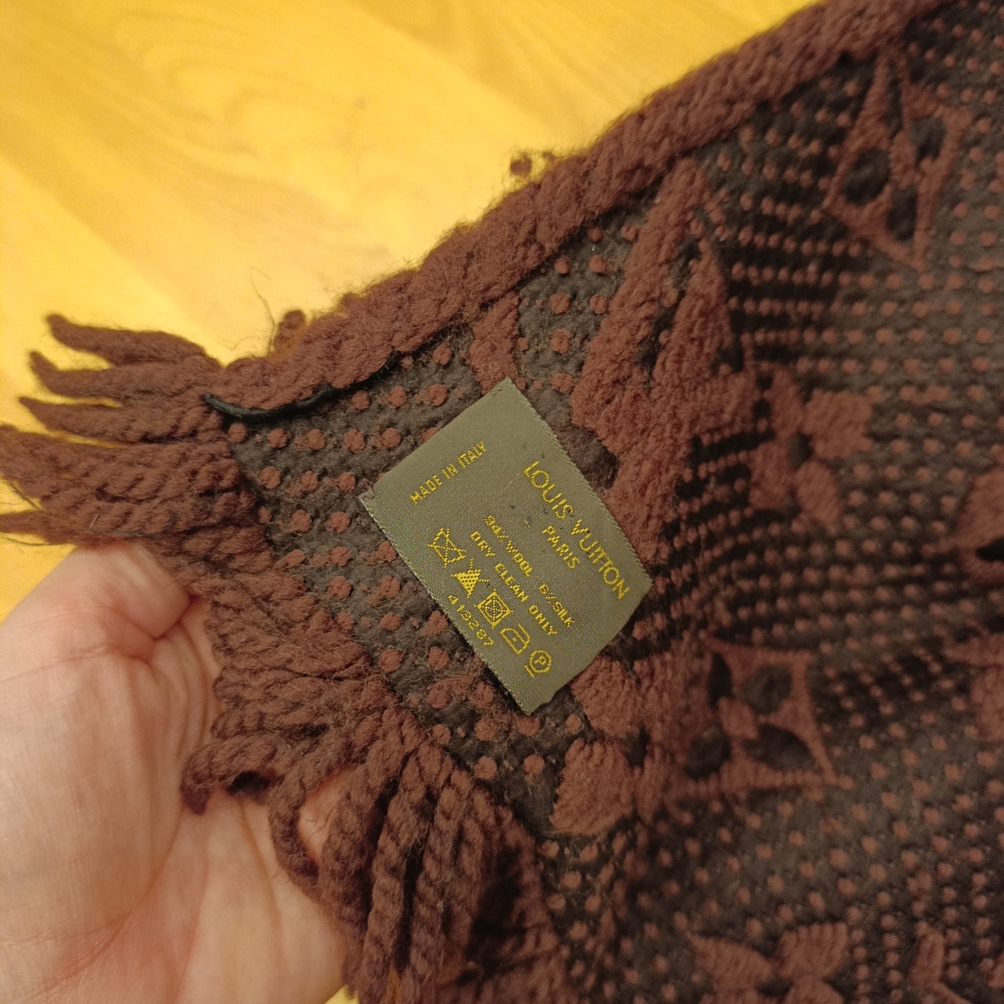 Sciarpa Louis Vuitton marrone