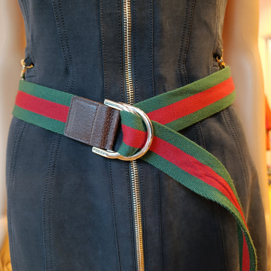 Cintura Gucci tela tg 100