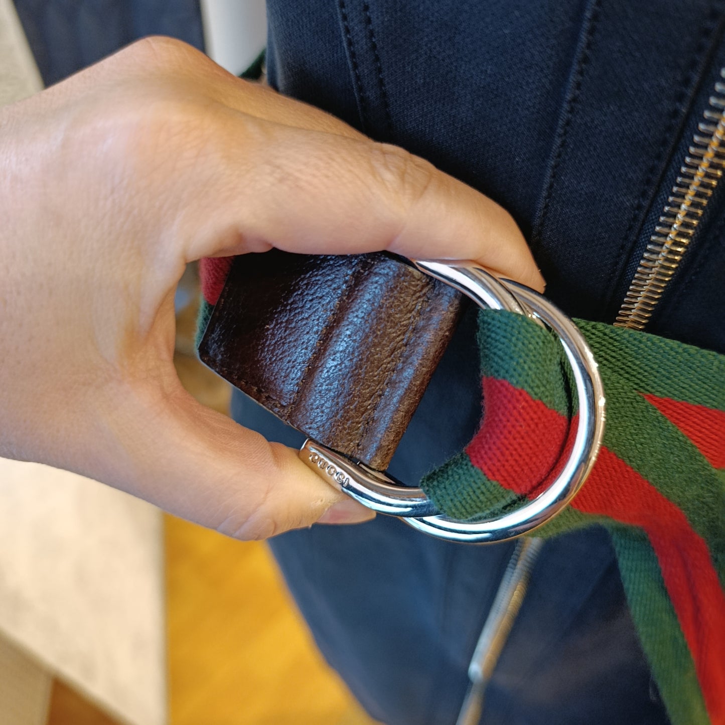 Cintura Gucci tela tg 100