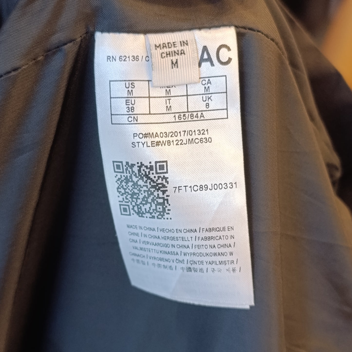 Trench nero Guess tg M