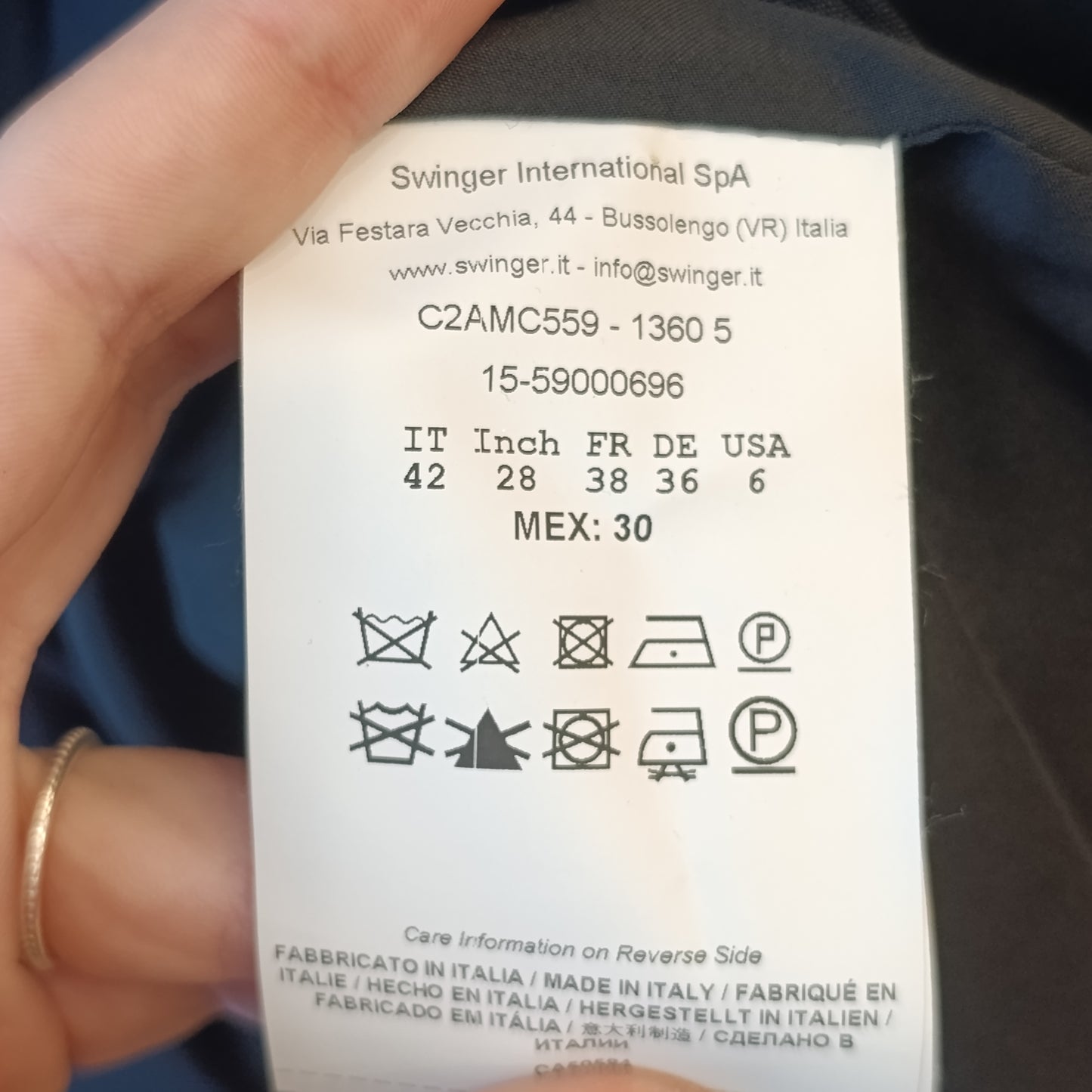 Bomber double-face nero/moro ADD tg 40