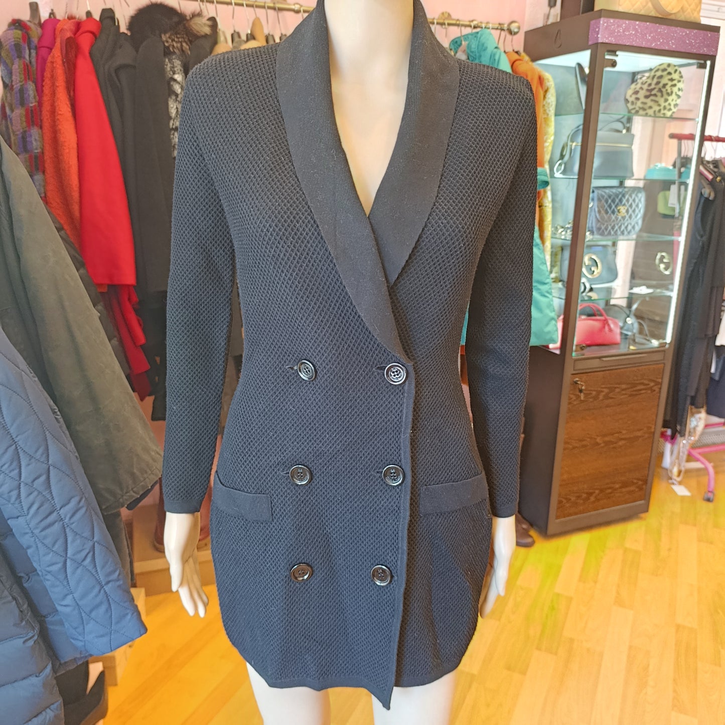 Cardigan nero Elisabetta Franchi tg 42