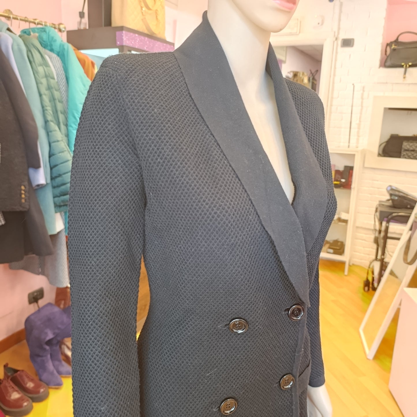 Cardigan nero Elisabetta Franchi tg 42