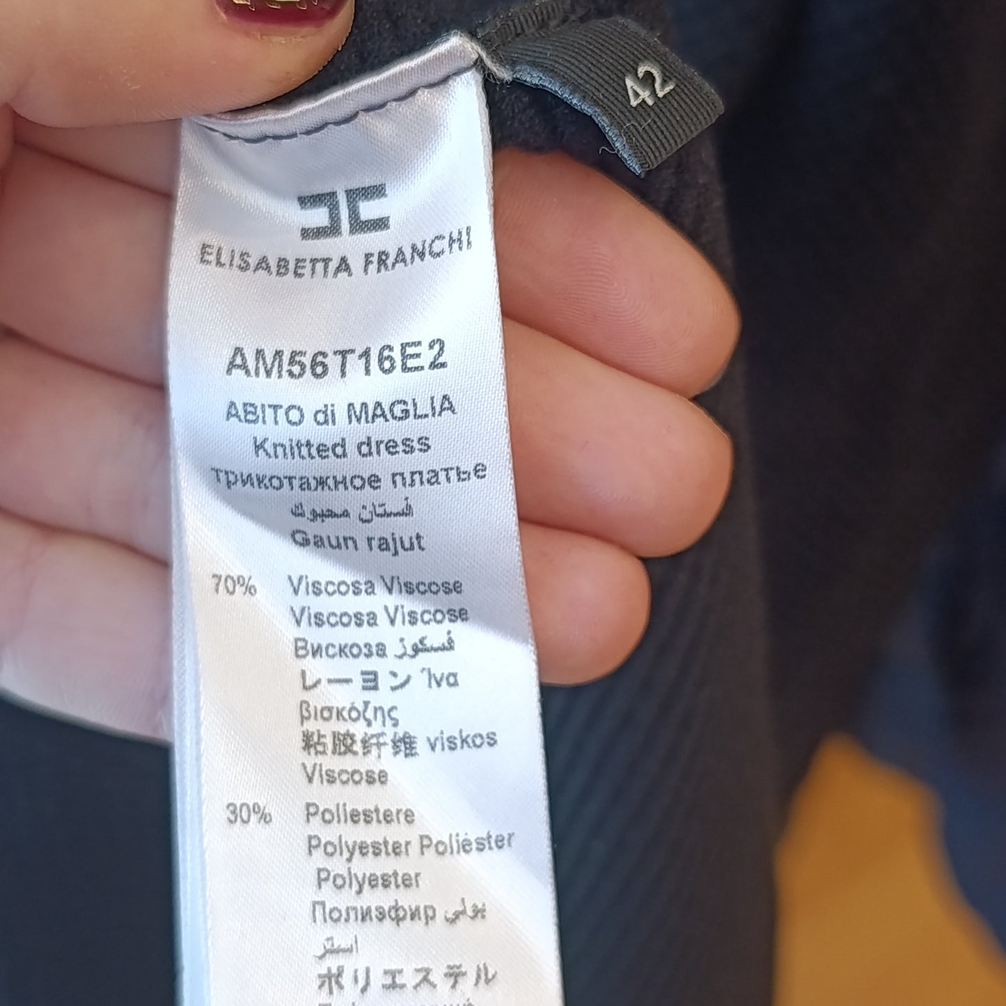 Cardigan nero Elisabetta Franchi tg 42