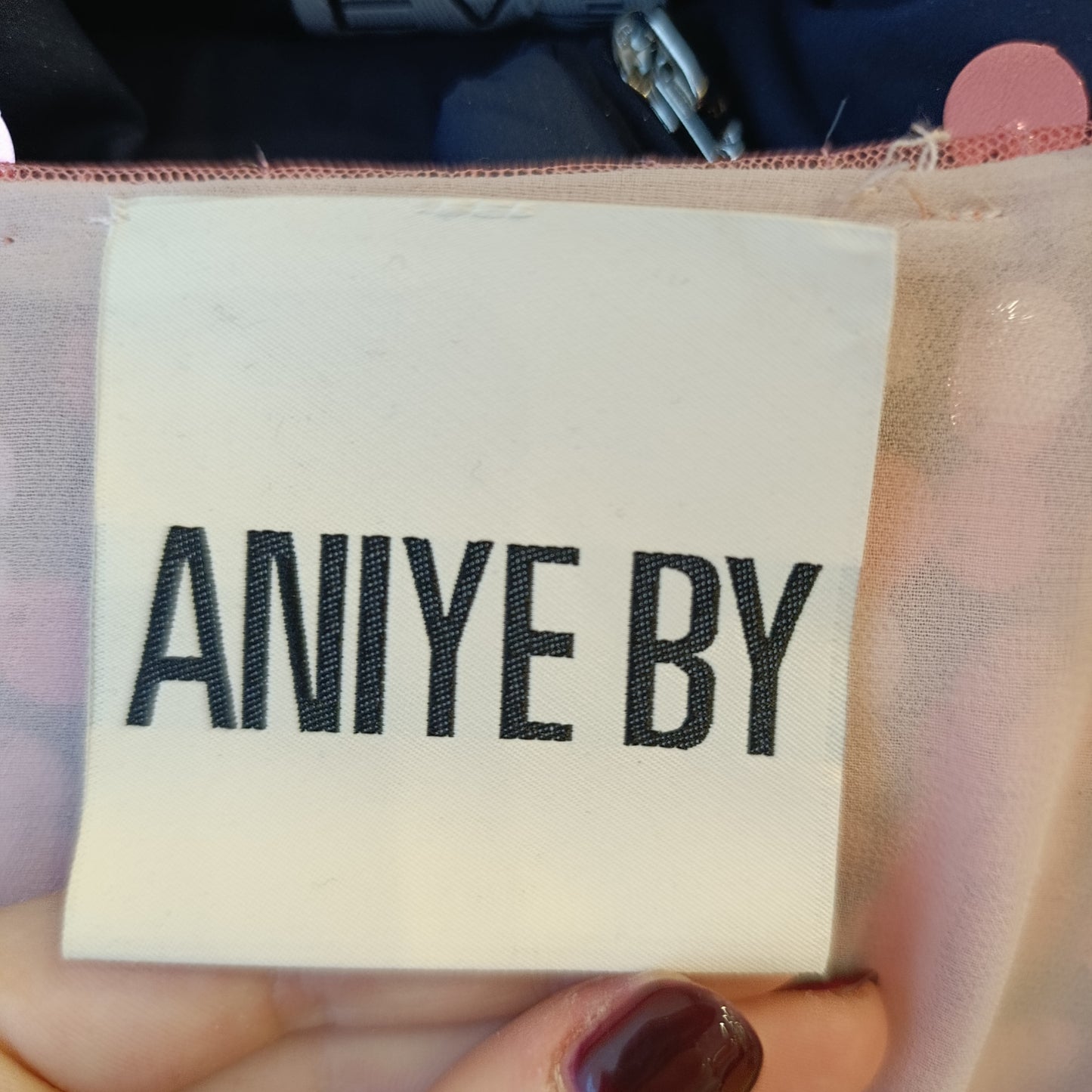 Abito Aniye By paillettes rosa tg S