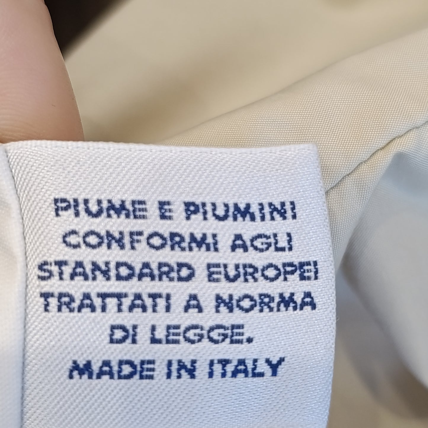 Piumino beige con inserto in volpe e pelle tg S