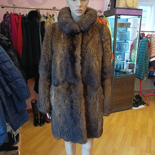Pelliccia di marrone tg S/M opossum